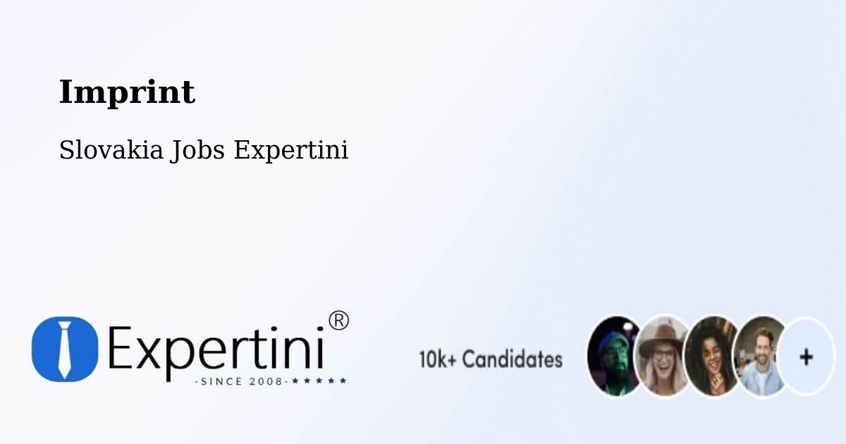 Imprint – Brezno - Slovakia Jobs Expertini